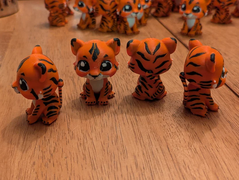Mô hình chú hổ nhỏ Baby Tiger Remix đáng yêu để in 3D - Image 1