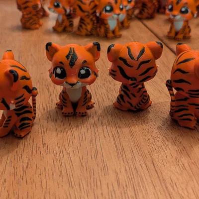 Mô hình chú hổ nhỏ Baby Tiger Remix đáng yêu để in 3D