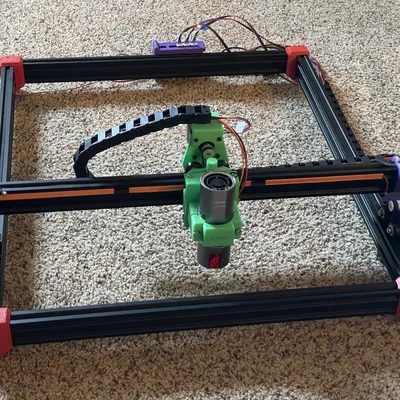 DIY Laser Cutter - Máy cắt Laser 500x500mm tự chế