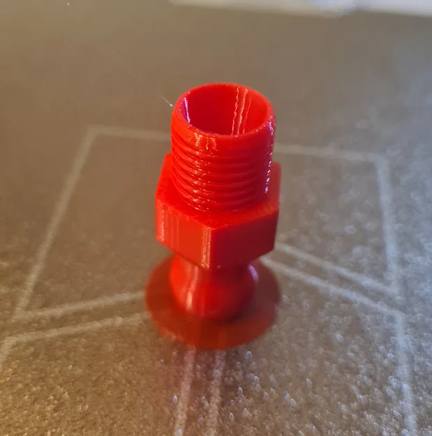 Đầu nối ren kiểu Loc-line (Base Connector) tự in 3D cho máy CNC - Image 1