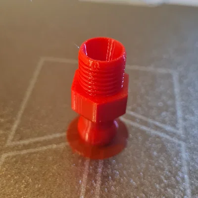 Đầu nối ren kiểu Loc-line (Base Connector) tự in 3D cho máy CNC