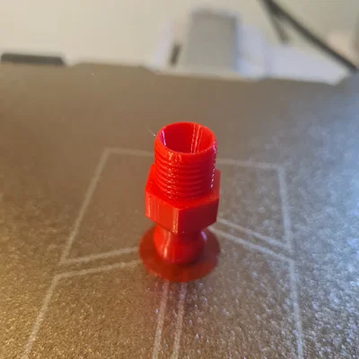 Đầu nối ren kiểu Loc-line (Base Connector) tự in 3D cho máy CNC