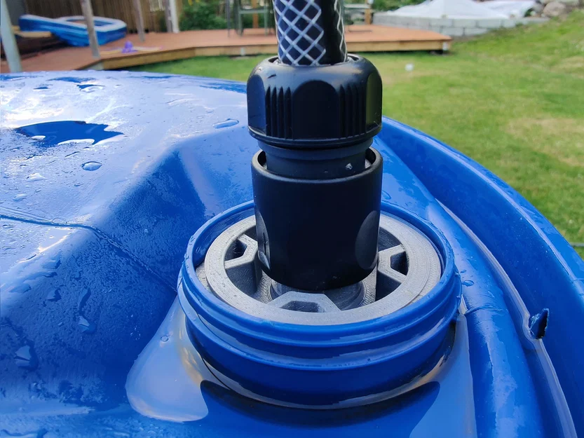 Nắp vặn thùng nhựa kèm đầu nối vòi Gardena - Image 6