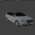 Mô hình 3D Volkswagen Passat B6 2008: Xe gia đình và Cảnh sát - Thumbnail 1