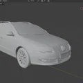 Mô hình 3D Volkswagen Passat B6 2008: Xe gia đình và Cảnh sát - Thumbnail 2