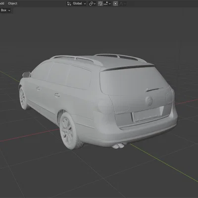 Mô hình 3D Volkswagen Passat B6 2008: Xe gia đình và Cảnh sát