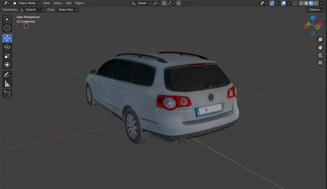 Mô hình 3D Volkswagen Passat B6 2008: Xe gia đình và Cảnh sát - Image 4