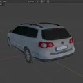 Mô hình 3D Volkswagen Passat B6 2008: Xe gia đình và Cảnh sát - Thumbnail 4