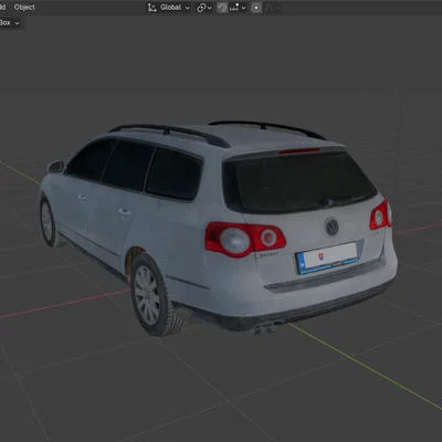 Mô hình 3D Volkswagen Passat B6 2008: Xe gia đình và Cảnh sát
