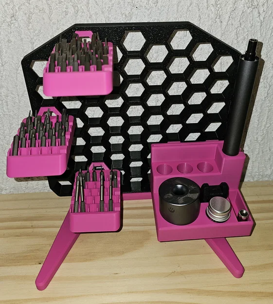 Bộ giá đỡ mũi khoan Honeycomb Wall Storage - 12 mẫu - Image 1