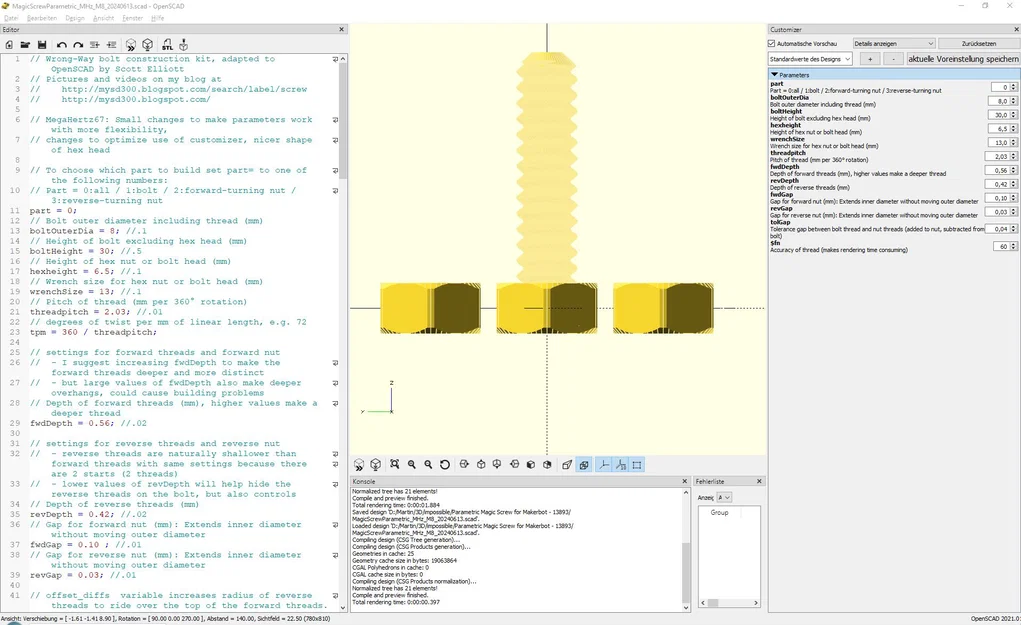 Ốc vít ma thuật "hack não"! Có thể tùy chỉnh bằng OpenSCAD - Image 4