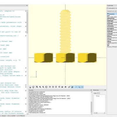 Ốc vít ma thuật "hack não"! Có thể tùy chỉnh bằng OpenSCAD