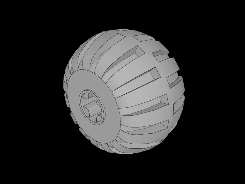 Bánh xe 13x20 tương thích Lego (4288) - Phụ kiện mô hình 3D - Image 1