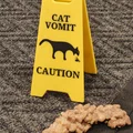 Biển báo cảnh báo bãi nôn của mèo (V2 cải tiến bản lề) - Thumbnail 2