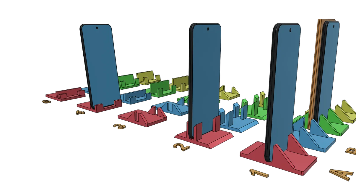 Đế giữ điện thoại 3D in nhanh, không cần support (25 phiên bản) - Image 4