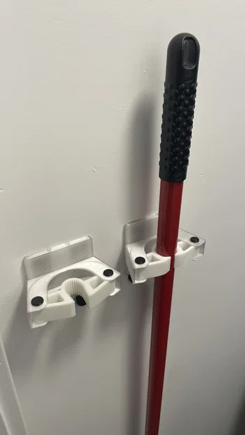 Broom Holder R2 - Giá đỡ cán chổi in 3D - Image 2