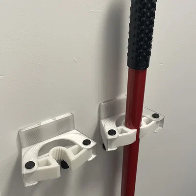 Broom Holder R2 - Giá đỡ cán chổi in 3D