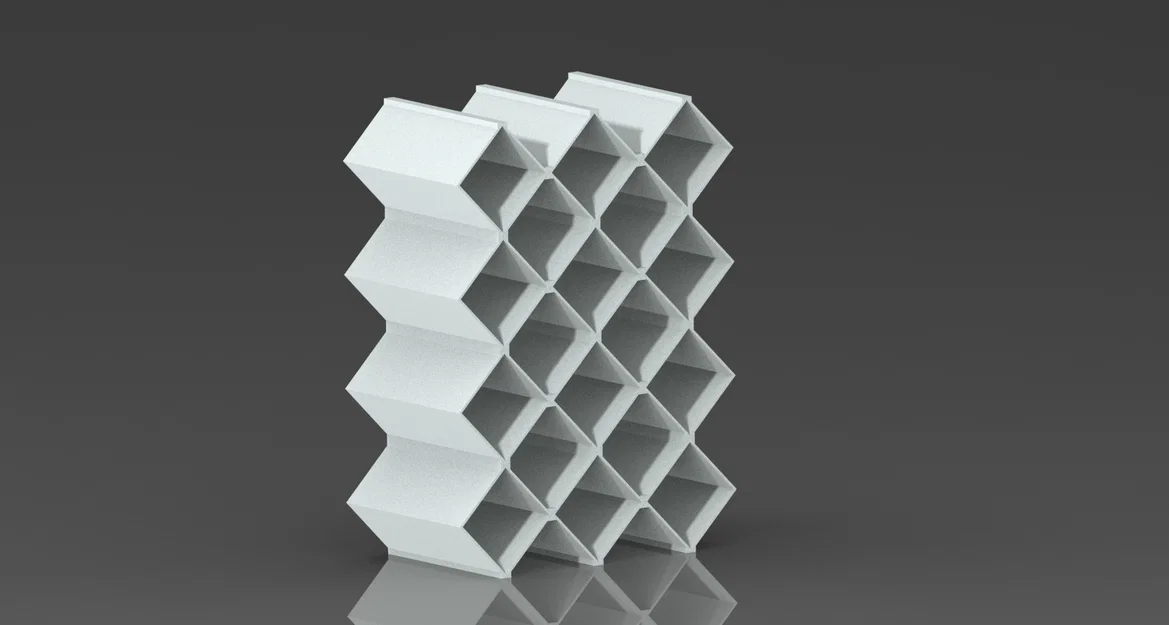 Kệ gia vị thiết kế dạng lưới hình thoi hiện đại - In 3D - Image 2