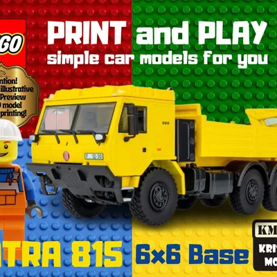 Mô hình khung xe tải LEGO Tatra 815 6x6 in 3D độc đáo