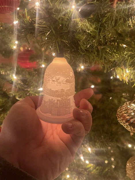 Chuông Lithophane trang trí cây thông Noel - Image 2