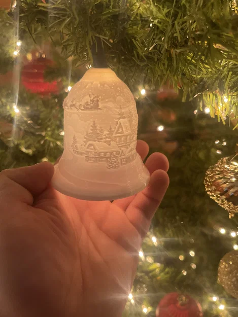 Chuông Lithophane trang trí cây thông Noel - Image 3