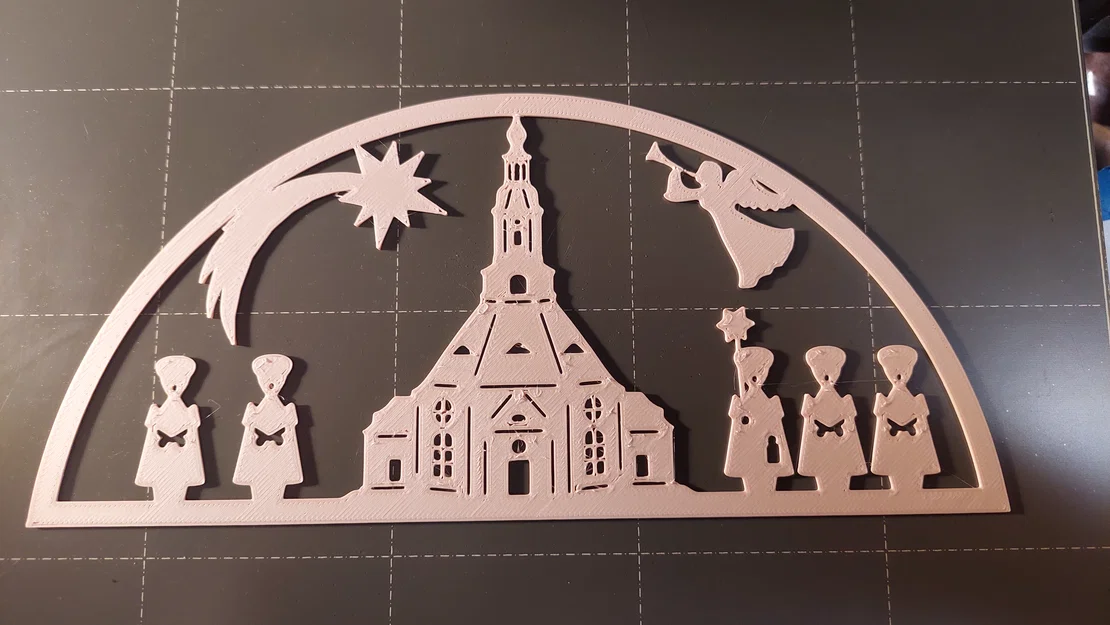 Schwibbogen (Vòm nến) với mô hình nhà thờ Seiffen - Image 6