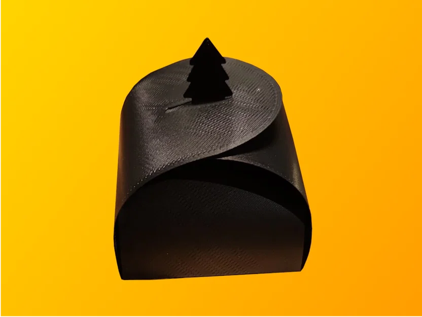 Mẫu Hộp Quà Tặng Gấp Gọn Hình Cây Thông Giáng Sinh In 3D - Image 1
