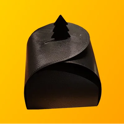 Mẫu Hộp Quà Tặng Gấp Gọn Hình Cây Thông Giáng Sinh In 3D