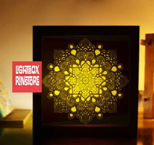 Mẫu đèn hộp Mandala 2 (Mandala 2 light box) - Image 1