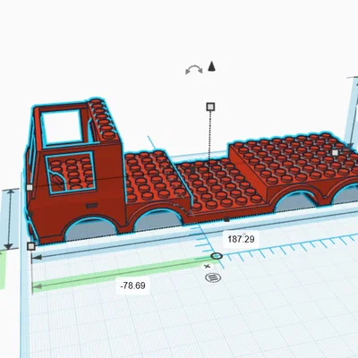 Mô hình đế xe cứu hỏa Tatra 8x8 tương thích LEGO cho in 3D
