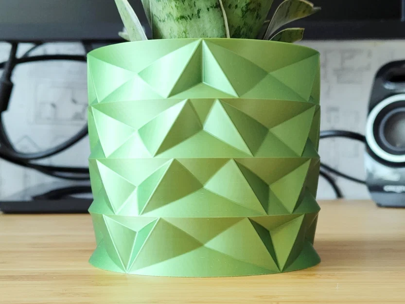 Chậu cây họa tiết cây thông Noel đơn giản - Thiết kế Vase mode - Image 1