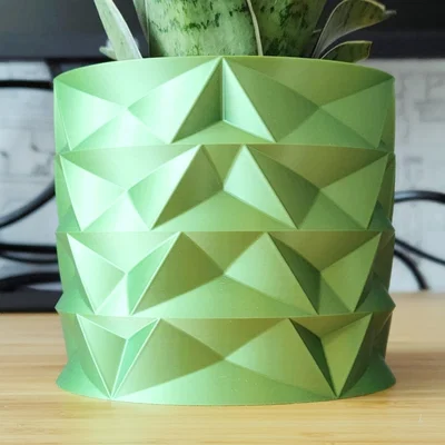 Chậu cây họa tiết cây thông Noel đơn giản - Thiết kế Vase mode