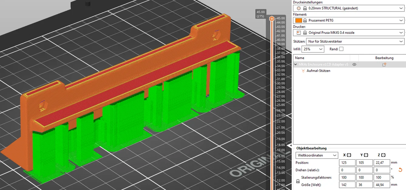 Bộ chuyển đổi (adapter) gắn xLCD MK4S (loại mới) cho thùng máy Prusa - Image 4