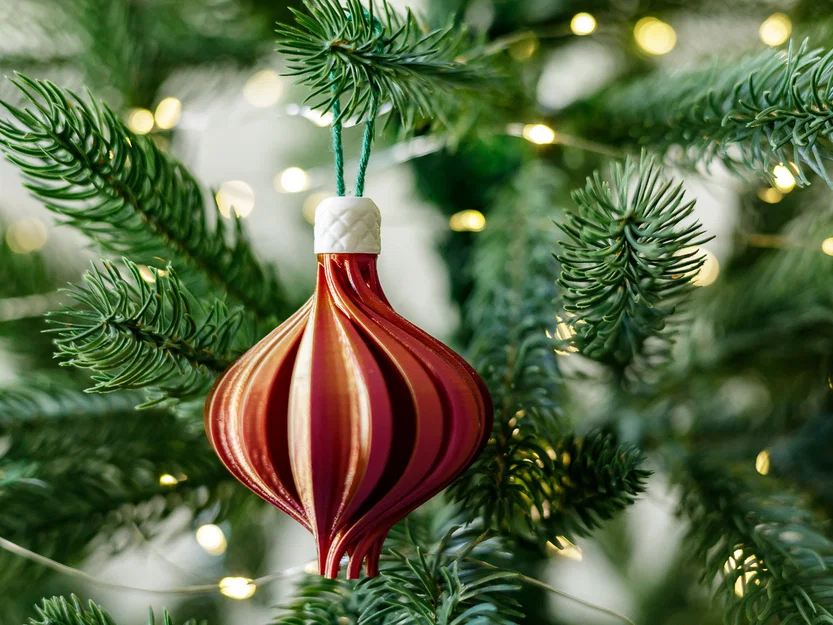 Quả Châu Trang Trí Cây Thông Noel Dạng Xoắn - Image 1