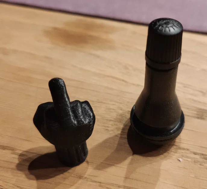 Nắp van xe máy hình ngón tay "thối" - Image 2