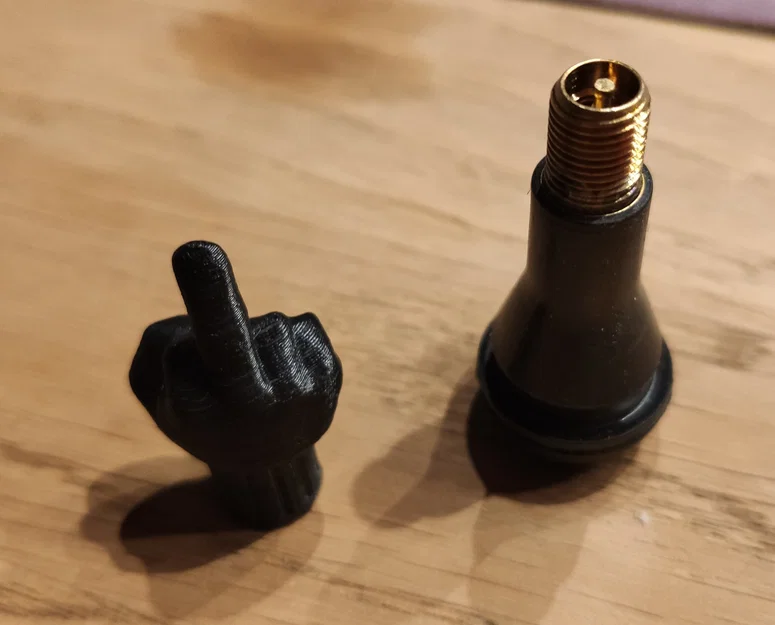 Nắp van xe máy hình ngón tay "thối" - Image 3