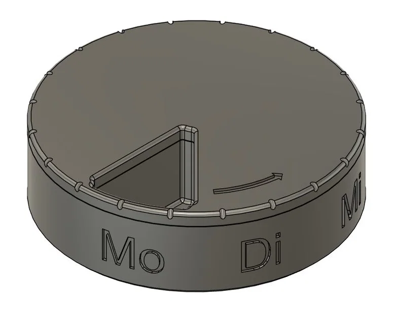 Hộp đựng thuốc hàng tuần 90x26mm - Image 1