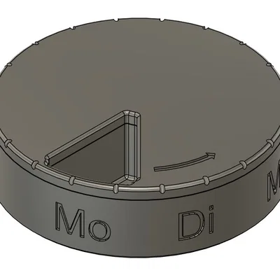 Hộp đựng thuốc hàng tuần 90x26mm