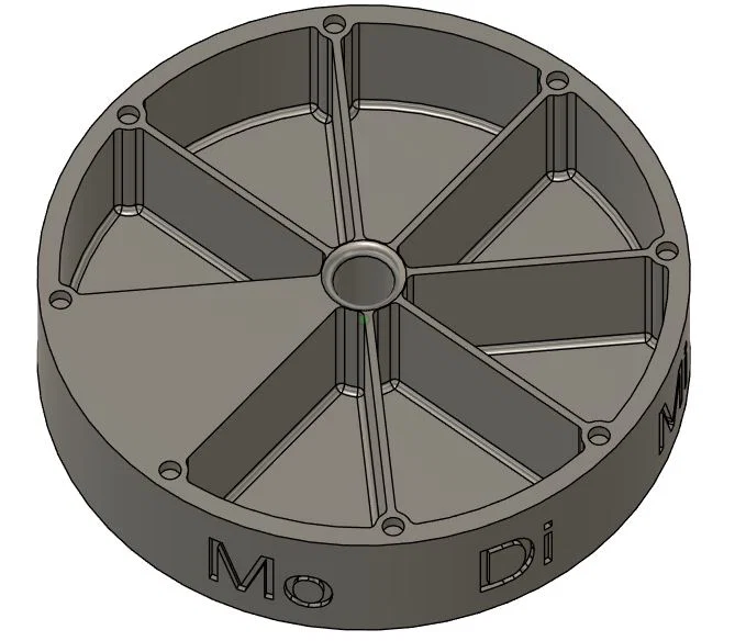 Hộp đựng thuốc hàng tuần 90x26mm - Image 2