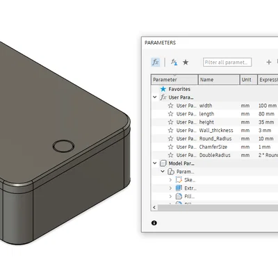 Hộp Nắp Trượt Tùy Chỉnh Thông Số (Parametric Slide Box)