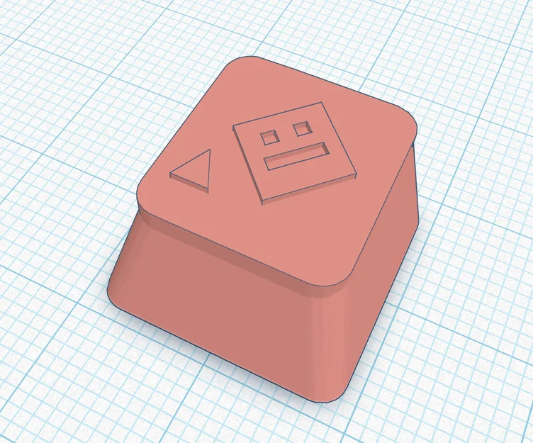 Keycap Geometry Dash in 3D - Phụ kiện trang trí bàn phím cơ cá tính - Image 1