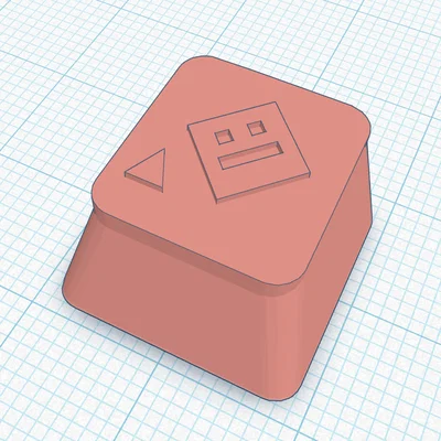 Keycap Geometry Dash in 3D - Phụ kiện trang trí bàn phím cơ cá tính