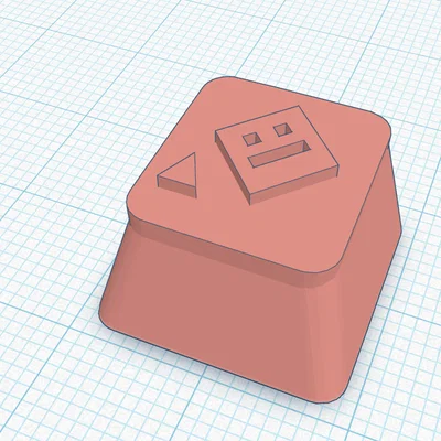 Keycap Geometry Dash in 3D - Phụ kiện trang trí bàn phím cơ cá tính