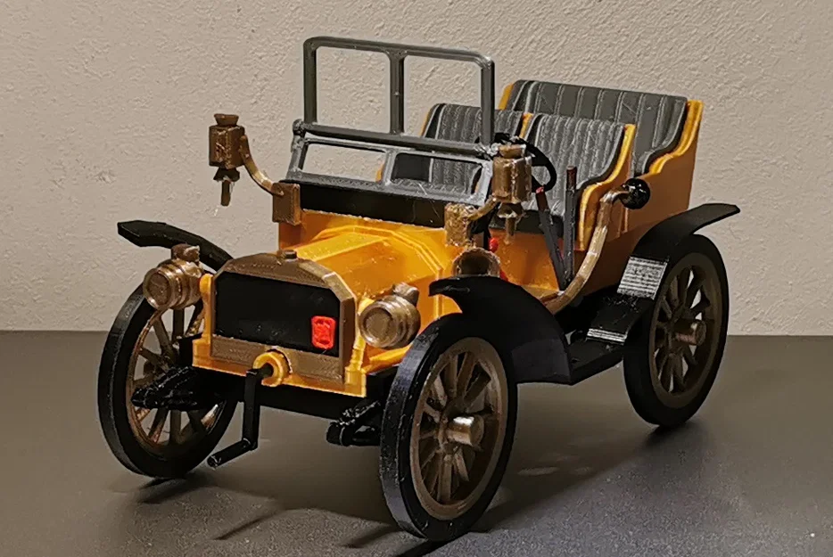 Mô hình in 3D xe cổ Fiat 12/16HP đời 1902 tinh xảo - Image 1