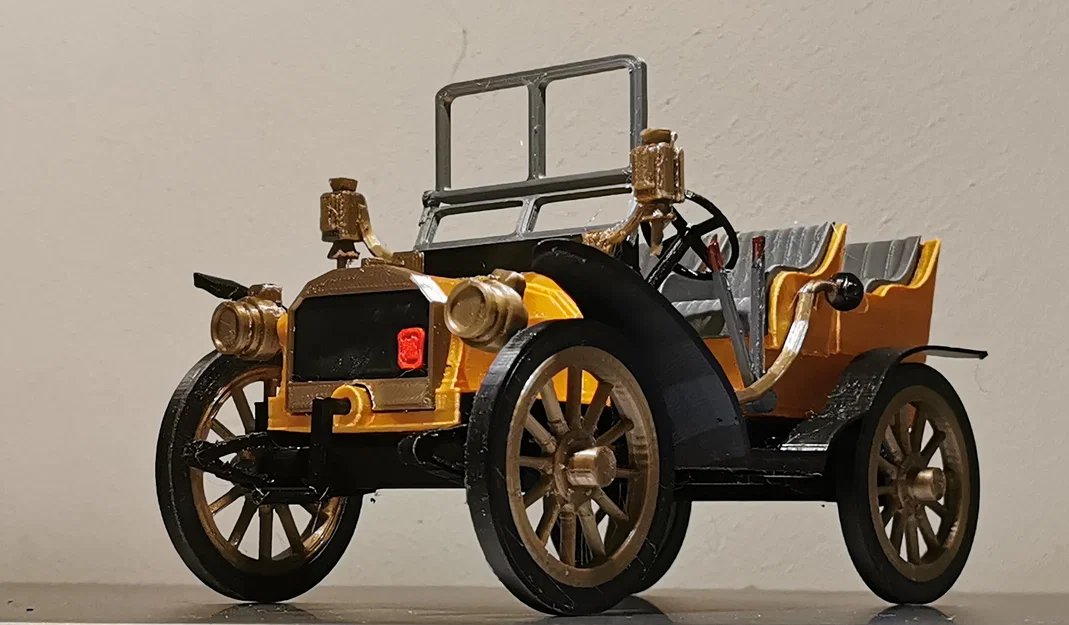 Mô hình in 3D xe cổ Fiat 12/16HP đời 1902 tinh xảo - Image 2