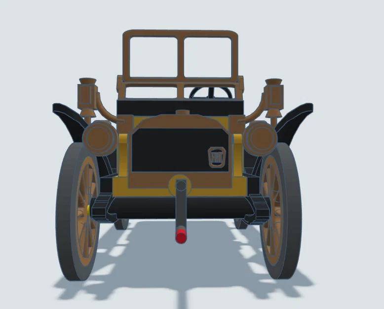 Mô hình in 3D xe cổ Fiat 12/16HP đời 1902 tinh xảo - Image 5
