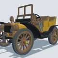 Mô hình in 3D xe cổ Fiat 12/16HP đời 1902 tinh xảo - Thumbnail 6