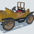 Mô hình in 3D xe cổ Fiat 12/16HP đời 1902 tinh xảo - Thumbnail 8
