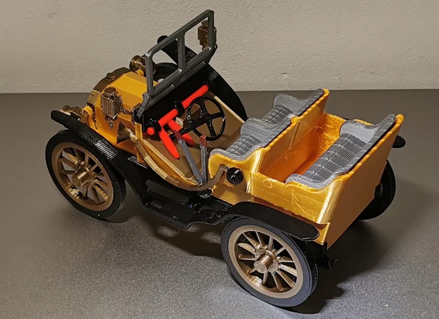 Mô hình in 3D xe cổ Fiat 12/16HP đời 1902 tinh xảo - Image 12