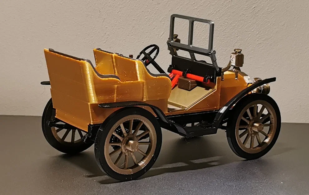 Mô hình in 3D xe cổ Fiat 12/16HP đời 1902 tinh xảo - Image 14